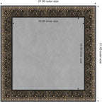Amanti Art Black Framed Magnetic Board 21x21 Small Vision Board - Image 4