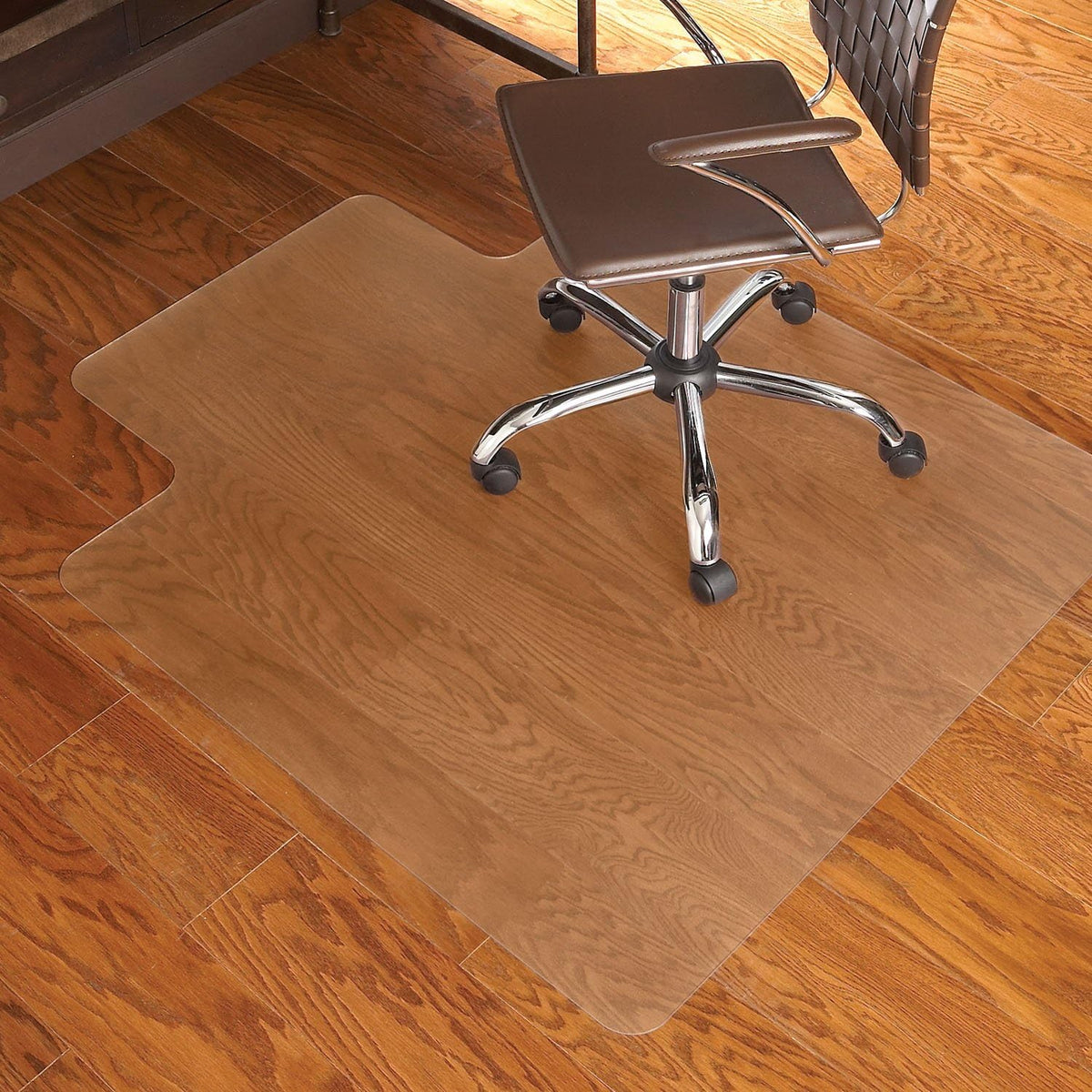 ES Robbins EverLife Hard Floor Lipped Vinyl Chair Mat, 36 by 48-Inch, Light U...
