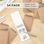 Tenceur 54 Pcs Mini Spiral Notebook 3" x 5" Top Bound Small Spiral Notepads - Image 3
