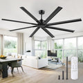 zmishibo 84 inch heavy-duty ceiling fan without light, main product view
