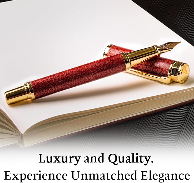 Ellington Pens Luxury Wood Fountain Pen Set – Extra Fine Nib - Image 5