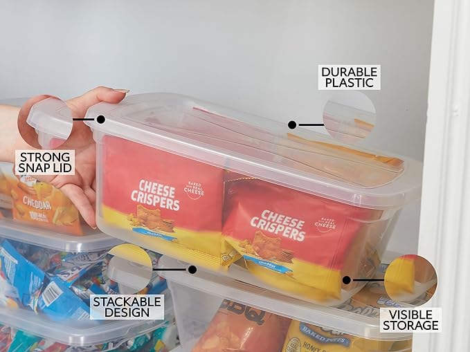 Rubbermaid Cleverstore 6 Qt Clear Storage Bins - Image 5