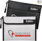 ROLOWAY Fireproof Bag 5200℉ Heat Insulated, Fireproof Money Bag by ROLOWAY
