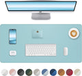 Leather Desk Pad Protector, Mouse Pad, Office Desk Mat, Non-Slip PU Leather by AFIING