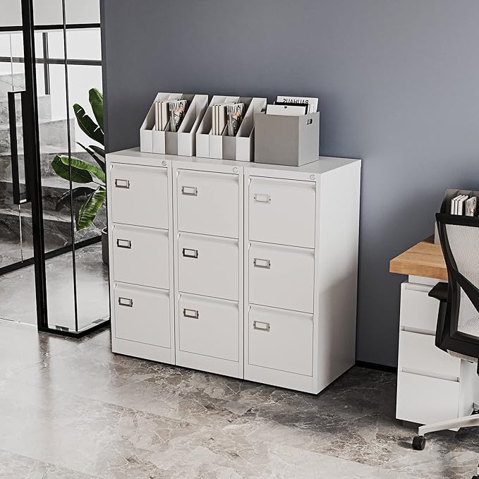 Fesbos 3 Drawers Vertical File Cabinets - Image 6