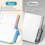 Address Book with Colorful Alphabetical Tabs – Hardcover Contact Organizer - Image 7