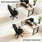 32"x48" Office Chair Mat for Carpet with Lip, Flat Shipping | Heavy Duty Hard Clear Chair Mats, Under Desk Protector Floor Mat, Smooth Glide Plastic Rolling Computer ChairMat
