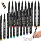 huesamhi 005 Micro Pen, 20 Colors Waterproof Ink 0.20mm Fine Tip FineLiner Pens - Image 6