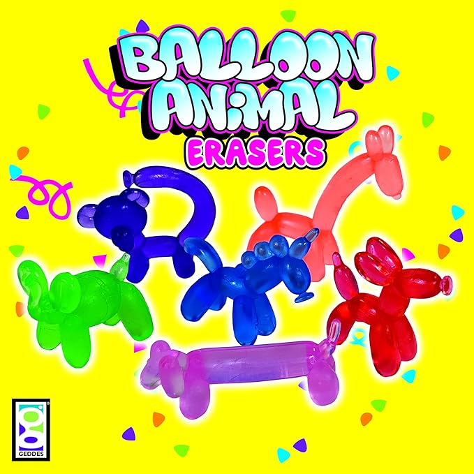 Raymond Geddes Balloon Eraser Animals Tub of 24 - Image 5