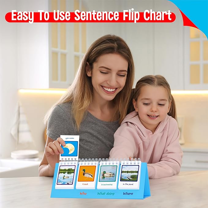 Sentence Flip Charts, 80 Double Sided Cards 40 Sentences, Learn Parts of Speech - Image 5