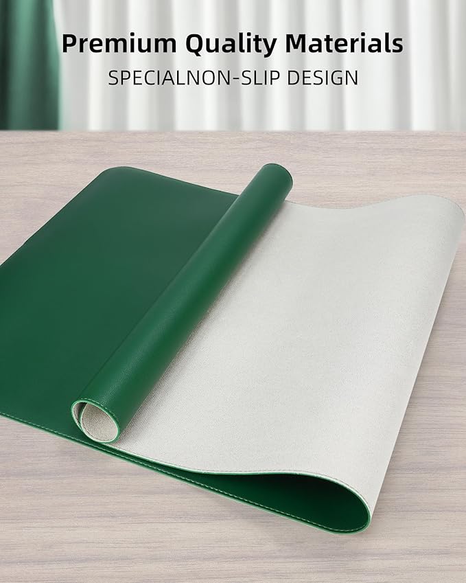 Leather Desk Pad Protector, Desk Mat, Large Mouse Pad, Non-Slip Desk Pad - Image 2