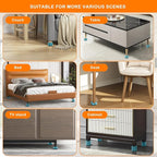 shouwuhho 4 Pack Furniture Risers Adjustable Bed Risers Heavy Duty Lifts Height - Image 6