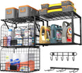 threehio garage shelf wall mounted with wire baskets, main product view