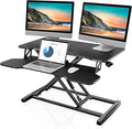 FITUEYES Height Adjustable Standing Desk 32” Wide Sit to Stand Converter Stand by FITUEYES