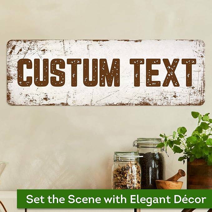 Custom Sign, Custom Street Sign, 11 Font Colors, 13 Font Styles, 4 Hole Options - Image 4