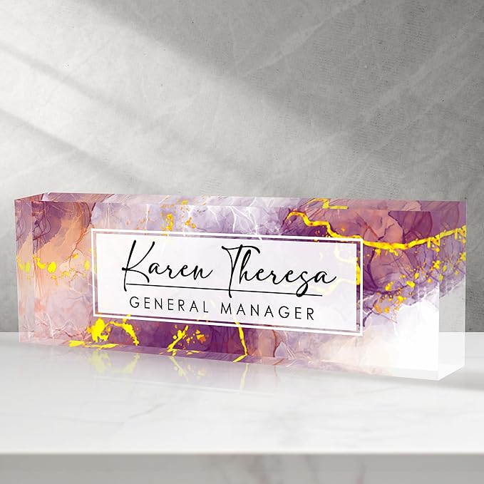 Custom Office Name Plate, Personalized Gifts by Unknown