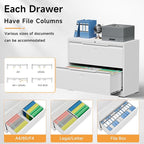 Bestoo 2-Drawer Lateral File Cabinet - Image 8