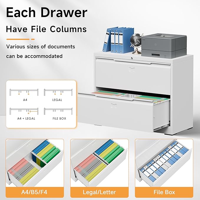 Bestoo 2-Drawer Lateral File Cabinet - Image 8