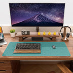 Auhoahsil Felt Desk Mat, Minimalist Large Mouse Pad XL 31.5 x 11.8 in, Desk Matt - Image 7