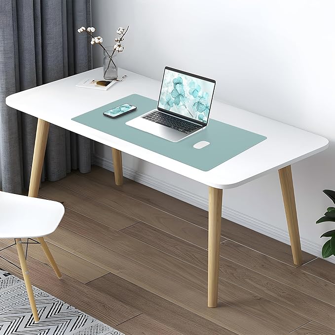 AFIING Dual-Sided Desk Pad, Natural Cork & PU Leather Large Mouse mats - Image 6