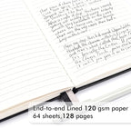 5 Pack Journal Notebook Bulk for School, Feela Hardcover Business Notebooks - Image 3