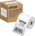 4" x 2.5" Thermal Labels | 4 Rolls | 2400 Labels | fits Zebra, Offnova Thermal by EcothermProducts