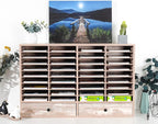PAG Mail Sorter Organizer, Wood Literature Organizer, Student Mailbox - Image 5