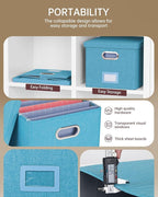 2 Pack File Storage Organizer, Document Organizer, Portable File Box - Image 2