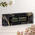 Personalized Name Plate for Desk, Custom Acrylic Desk Name Sign, Office by Unknown
