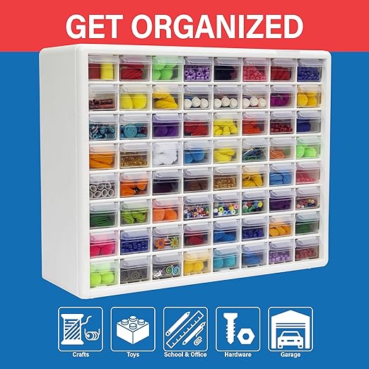 Akro-Mils 64-Drawer Plastic Drawer Storage Cabinet - Image 3