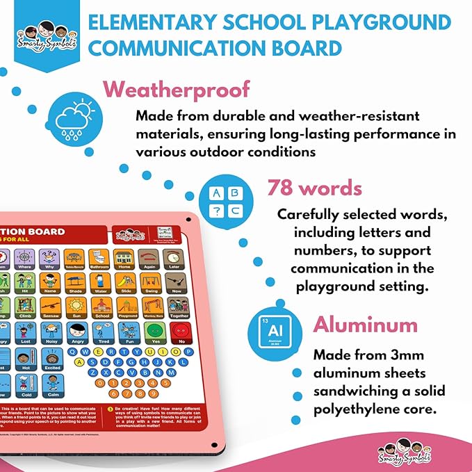 Weather-Proof Aluminum School Playground Communication Board - Image 4