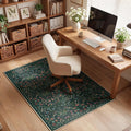 Anidaroel Floral Office Chair Mat for Hardwood Floor, 36"x48" Desk Chair Mat for Hard Floors, Under Desk Rug for Rolling Chair, Anti-Slip Computer Chair Mat, Low Pile Carpet Protector Mat