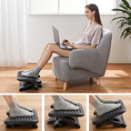 huanuo adjustable foot rest for under desk with showing dimensions