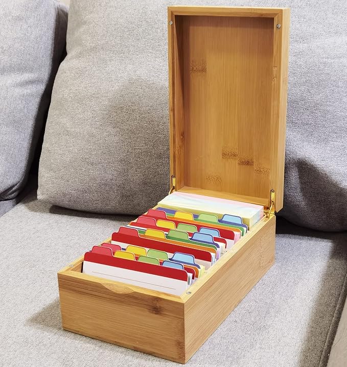 Neando Bamboo Index Card Holder - Image 7
