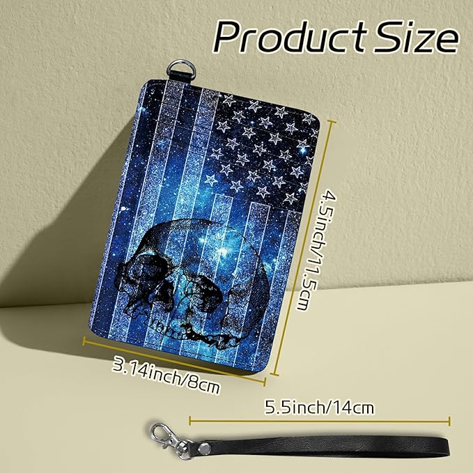 BWEGRHE Small Travel Wallets, RFID Blocking PU Leather Credit Card Holder - Image 2