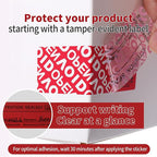 ChtepTamper 100 Pieces Total Transfer Tamper-Evident Stickers Security Labels - Image 5