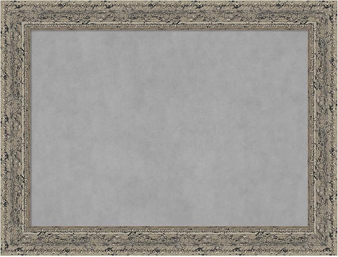 Amanti Art Silver Framed Magnetic Board 25x33 Medium Vision Board by AmantiArt