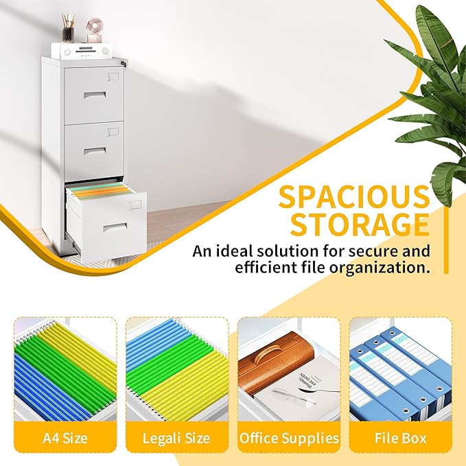 Reegangfa 3-Drawer File Cabinet - Image 4