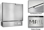 Pochar Stainless Steel Mailbox for Walls, Heavy Duty Wall Mounted Mailbox - Image 5