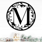 Personalized Metal Name Signs, Split Letter Monogram Wall Decor, Custom Last by Unknown