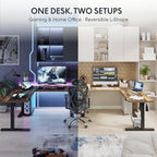 FLEXISPOT L Shaped Standing Desk, 71 x 63 Inch Electric Height Adjustable - Image 4
