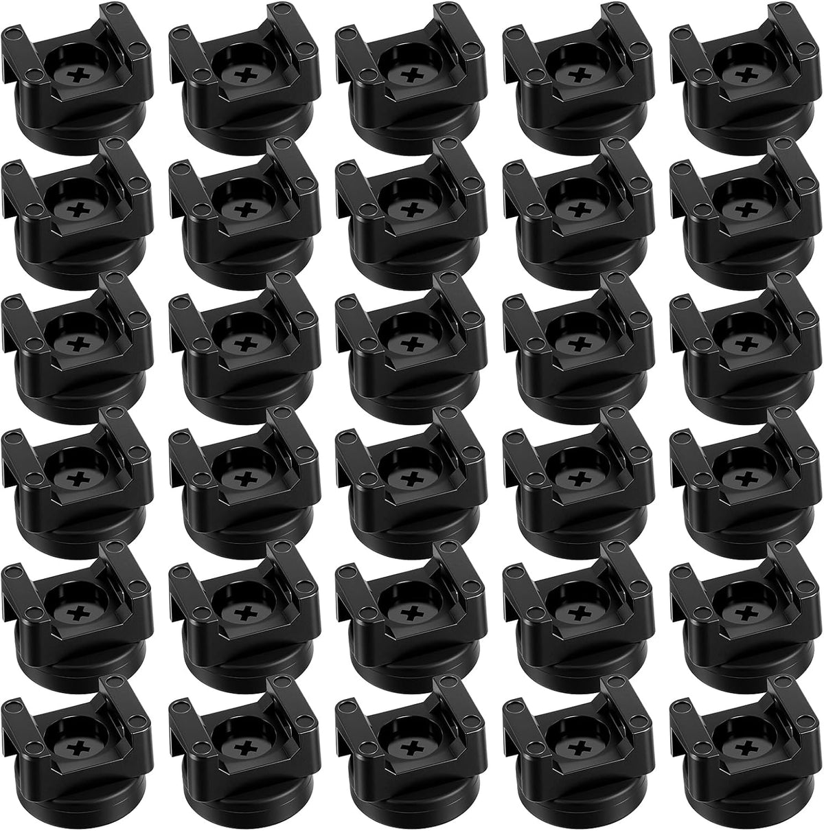 30 Pack Magnetic Zip Tie Mount Base Heavy Duty Magnetic Cable Zip Tie Base, W...