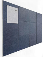 DECORITA Blue Felt Bulletin Board 47"x35" | Large Cork Pin Board Alternative by DesignerManufacturerofInnovativeBulletinBoardSolutionsforHomeOffice