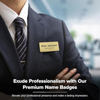 Custom Engraved Name Tags, Magnetic Tags, Personalized Name Tags, 1.5 x 3 Inches - Image 2