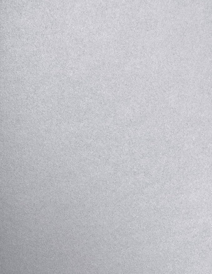 LUXPaper 8.5" x 11" Cardstock | Letter Size | Silver Metallic | 105lb. Cover | by LUXPaper