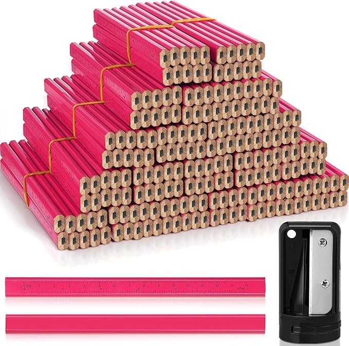 Honoson 200 Pcs Flat Construction Pencils by Honoson