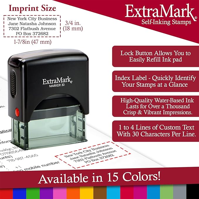 ExtraMark Return Address Stamp - Image 3