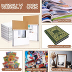 feifeiya 100 pack corrugated comic book mailers, 7.8 on a desk or shelf
