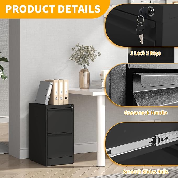 Reegangfa 2 Drawer File Cabinet - Image 6