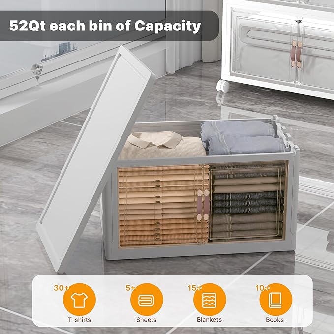 UAMFURI Extra Large Stackable Storage Bins - Image 4